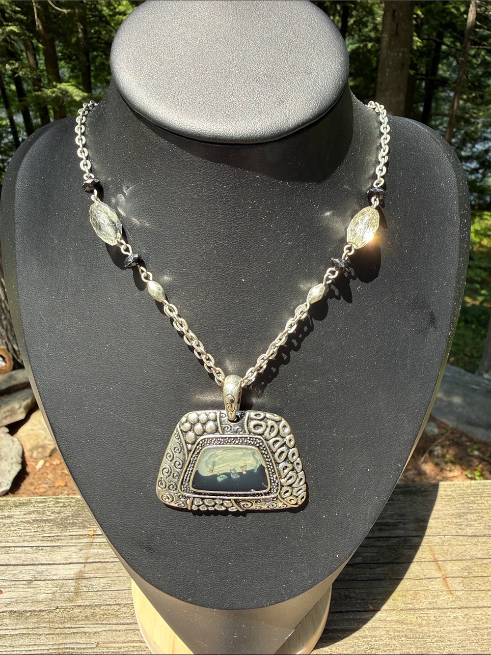Vintage Necklace Bohemian Tribal MOP